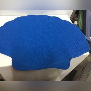 New seashell placemat blue color set of 2